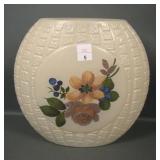Phoenix Tan/ Crystal Floral Decorated Pillow Vase