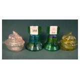 Four Contemporary Miniature Carnival Glass Lot
