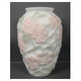 Phoenix Satin MG Reverse Decorated Wild Rose Vase