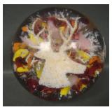 Very Early Phoenix Elks Glass Paperweight