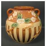 Roseville Pottery Cherry Blossom Handled Vase