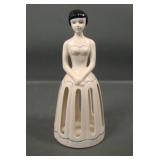Lillian Vernon Ceramic Lady Dress Napkin Holder