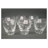 Six Steuben Crystal Old Fashion Glasses