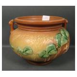 Roseville Pottery Tan Fuchsia Handled  Planter