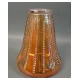 Maker? Iridised Marigold Beaded Panels Lamp Shade