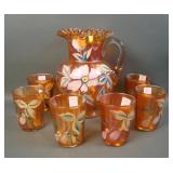 Fenton Marigold Magnolia 7 Piece Water Set