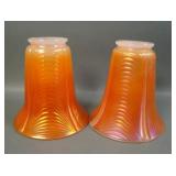 2 N'Wood Marigold/ Luna Pillar & Drape Lamp Shades