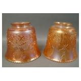 Two Marigold Ribbon and Bows Lamp Shades