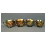 5 N'Wood Green Acorn Burr Punch Cups