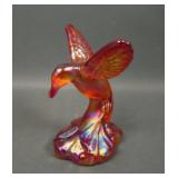 Fenton Iridised Amberina Hummingbird Figurine