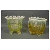 Two Vaseline Opal Sugar Bottoms Only
