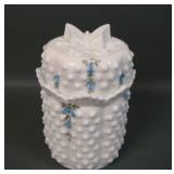Fenton Hobnail Milk Glass Covered Candy