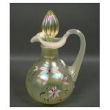 Fenton Topaz Opal Dragonfly Cruet