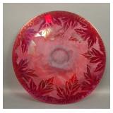 Fenton - Kelsey Red Autumn Leaf  11" Plate