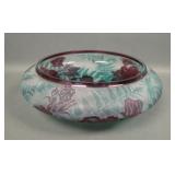 Kelsey/Bohkamp "Sweet Rose" Cameo Glass Bowl