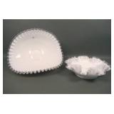 Two Piece Fenton Silver Crest Items