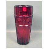 Fenton Ruby Plymouth # 1620 Cocktail Shaker Bottom