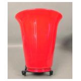 Fenton Mandarin Red # 621 Flared Flip Vase