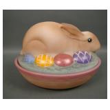 Fenton Bunny on Nest Covered Candy