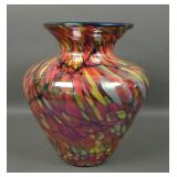 Dave Fetty Large Mosaic Art Glass Vase