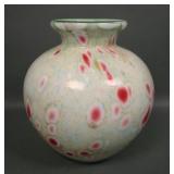 Dave Fetty "Monets Garden " Art Glass Vase