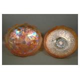 Two Piece Marigold Carnival Glass Lot