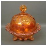 Imperial IG Dk Marigold Dewey Covered Butter Dish