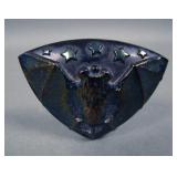 Black Flying Bat Carnival Glass Hatpin