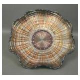 Fenton Green Plaid Ruffled Bowl