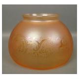 Maker? Marigold Acid Etched Rococo Gas Shade