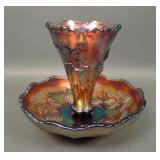Fenton Amethyst Small Vintage Grape Epergne
