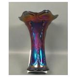 Imperial Elec. Purple Beaded Bullseye Flared Vase