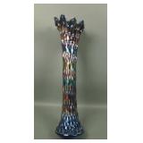 Fenton Blue Rustic Mid Size Vase