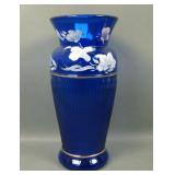 Fenton Cobalt Blue Landmark Collection Ribbed Vase