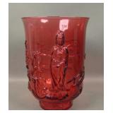 Fenton Cranberry Empress Vase