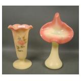 Two Fenton Burmese Vases