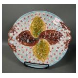 Joseph Holdcroft Majoilca Leaf & Dandelion Plate