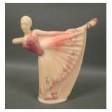 Fenton Satin Burmese Ballerina Figure