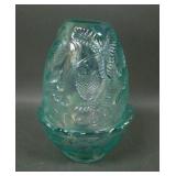 Fenton Iridised Inverted Strawberry Fairy Lamp