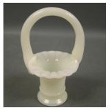 Fenton # 37 Glossy Custard Miniature Basket
