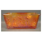 Smith Contemporary Amberina Carnival Glass Planter