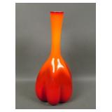 Vintage Elme Glasbruk Sweden MCM Art Glass Vase