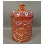 Imperial IG Dark Marigold Hobstar Cracker Jar