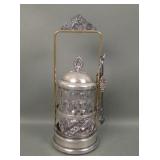 Victorian Pickle Castor in Silver Plate Frame