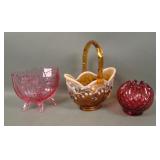 Three Fenton Glass Items