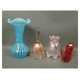 Lot of Four Fenton Glass Items