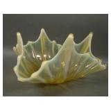 Fostoria Vaseline Opal Heirloom Handkercheif Vase