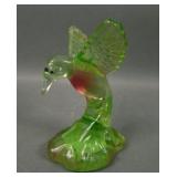 Fenton Lime Green Uranium Hummingbird Figure