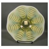 Mosser Vasaline Opal Drape 9 1/2" Plate