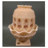 1979 Westmoreland Fairy Lamp. Artist Signed